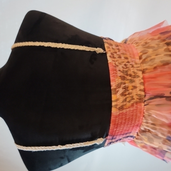 RUFFLED Crochet Multi-Color Dress S Small - Picture 6 of 13